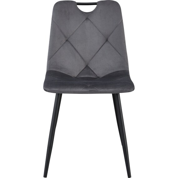 ダイニングチェア2点セット(SH103 取っ手付き GY/BK) 3枚目画像