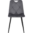 ダイニングチェア2点セット(SH103 取っ手付き GY/BK) 3枚目画像