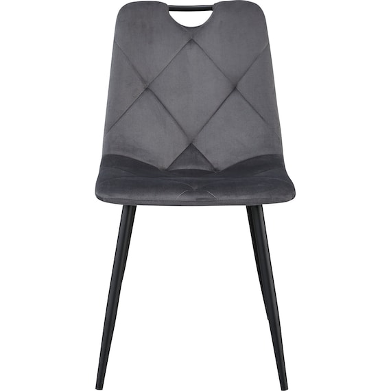 ダイニングチェア2点セット(SH103 取っ手付き GY/BK) 3枚目画像