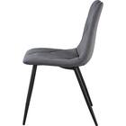 ダイニングチェア2点セット(SH103 取っ手付き GY/BK) 4枚目画像