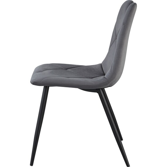 ダイニングチェア2点セット(SH103 取っ手付き GY/BK) 4枚目画像