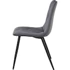 ダイニングチェア2点セット(SH103 取っ手付き GY/BK) 4枚目画像