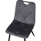 ダイニングチェア2点セット(SH103 取っ手付き GY/BK) 6枚目画像