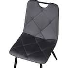 ダイニングチェア2点セット(SH103 取っ手付き GY/BK) 6枚目画像