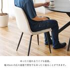 ダイヤステッチチェア ファブリック 2脚セット (CRS アイボリー) 4枚目画像