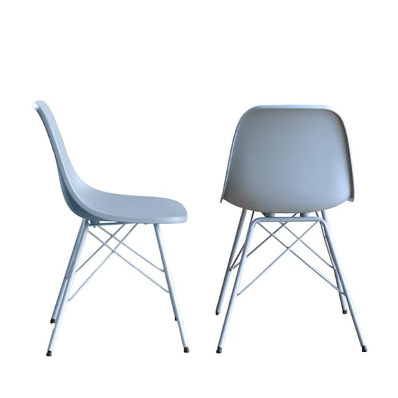 北欧風デザインチェア (1脚 ブルー) 3枚目画像