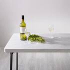 大理石調ダイニング5点セット (MRD ホワイト) 9枚目画像