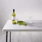 大理石調ダイニング5点セット (MRD ホワイト) 9枚目画像