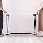 大理石調ダイニング5点セット (MRD ホワイト) 10枚目画像