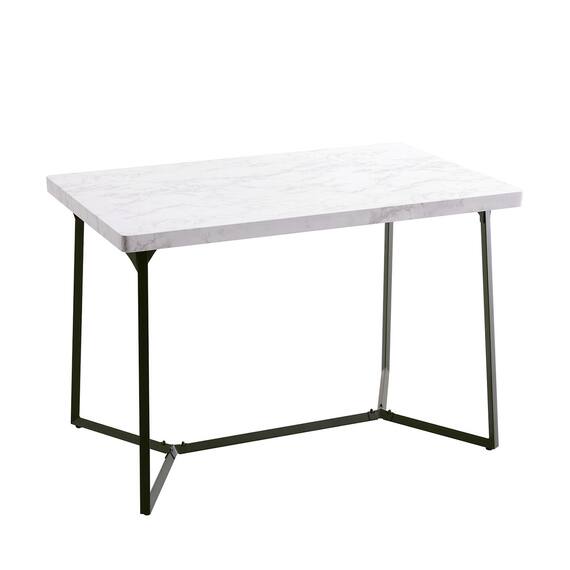 大理石調ダイニング5点セット (MRD ホワイト) 14枚目画像