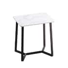 大理石調ダイニング5点セット (MRD ホワイト) 15枚目画像