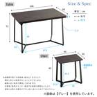 大理石調ダイニング5点セット (MRD ホワイト) 16枚目画像