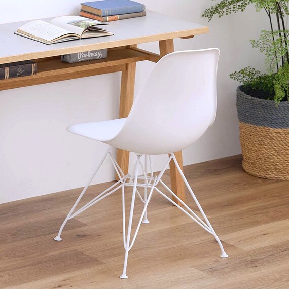 北欧風シェルチェア (CL ホワイト) 3枚目画像