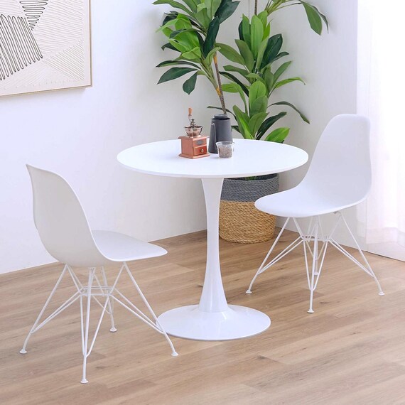 北欧風シェルチェア 2脚セット (CL ホワイト) 2枚目画像