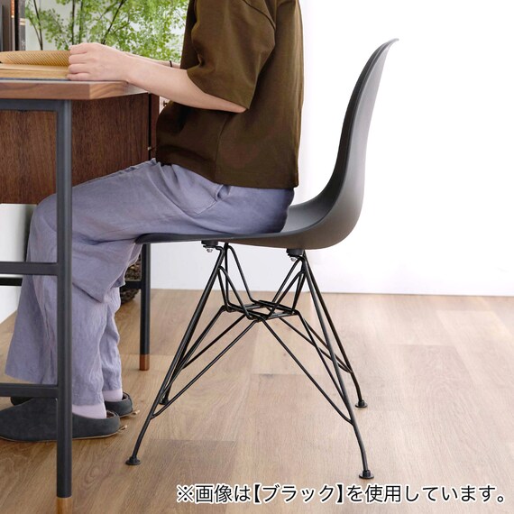 北欧風シェルチェア 2脚セット (CL ホワイト) 7枚目画像