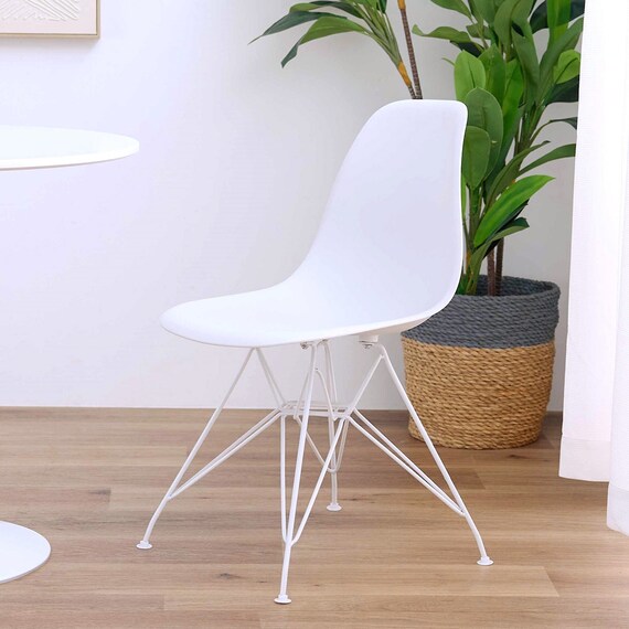 北欧風シェルチェア 4脚セット (CL ホワイト) 8枚目画像