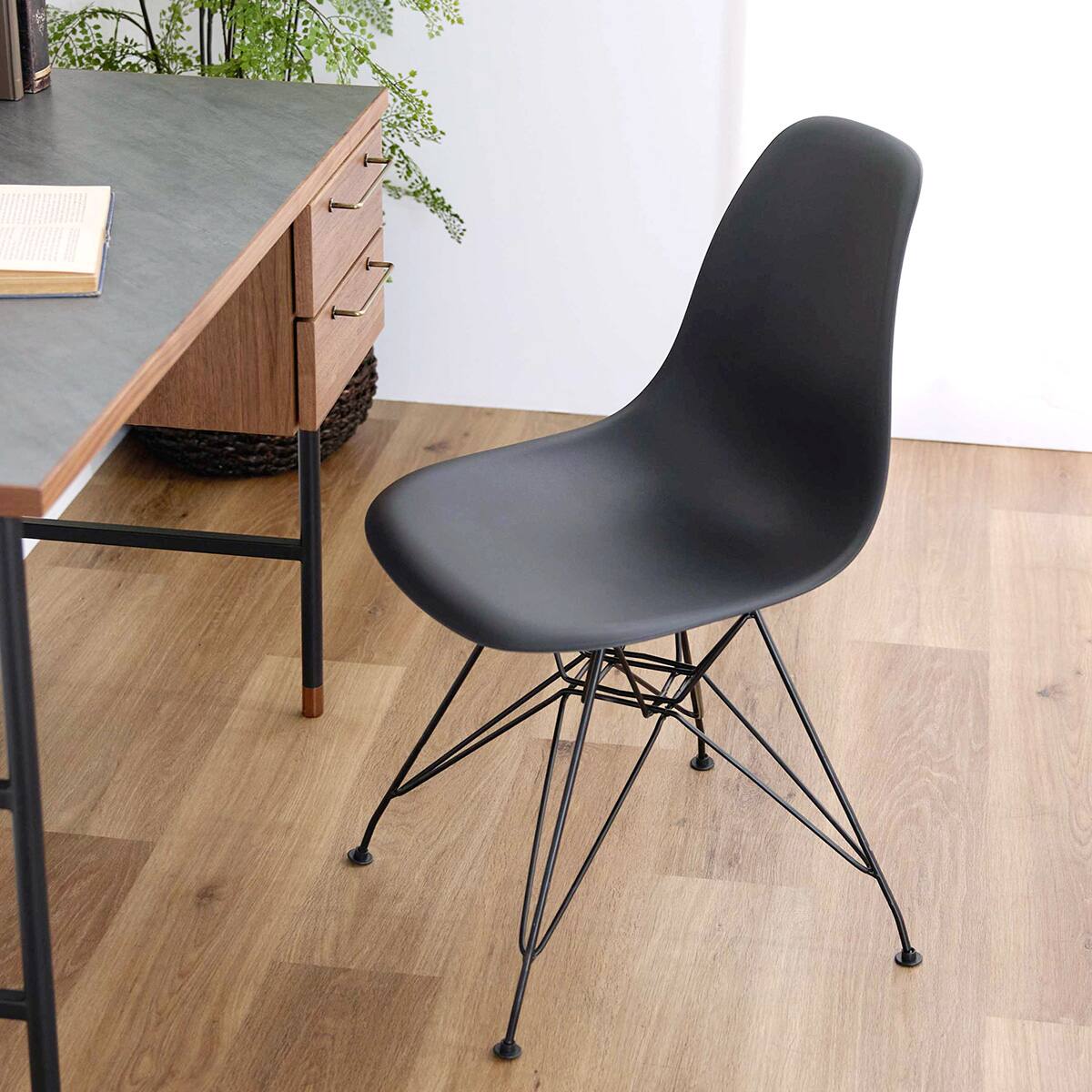 北欧風シェルチェア 4脚セット (CL ブラック) | ニトリネット【公式