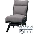 ソファのような座り心地のポケットコイルダイニング回転チェア(Nコレクション C-27S BK/NSF-MGY) 1枚目画像