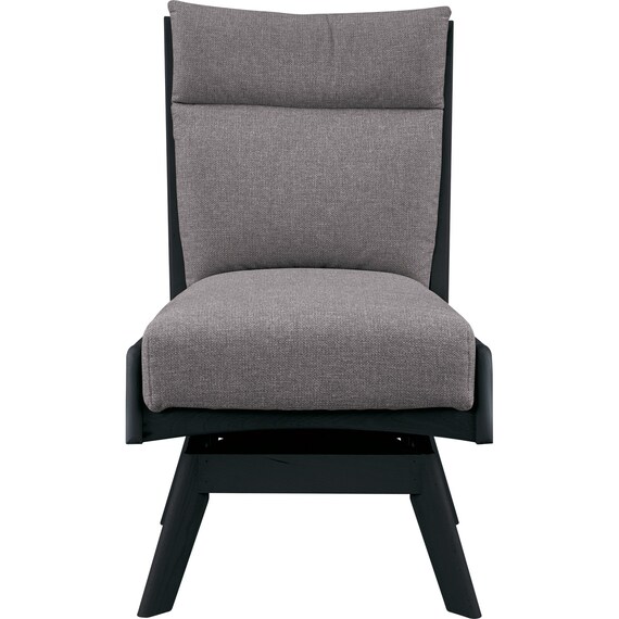 ソファのような座り心地のポケットコイルダイニング回転チェア(Nコレクション C-27S BK/NSF-MGY) 7枚目画像