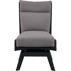 ソファのような座り心地のポケットコイルダイニング回転チェア(Nコレクション C-27S BK/NSF-MGY) 7枚目画像