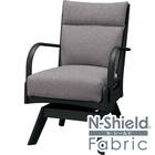 ソファのような座り心地のポケットコイルダイニング回転チェア(Nコレクション C-27S 肘付き BK/NSF-MGY) 1枚目画像