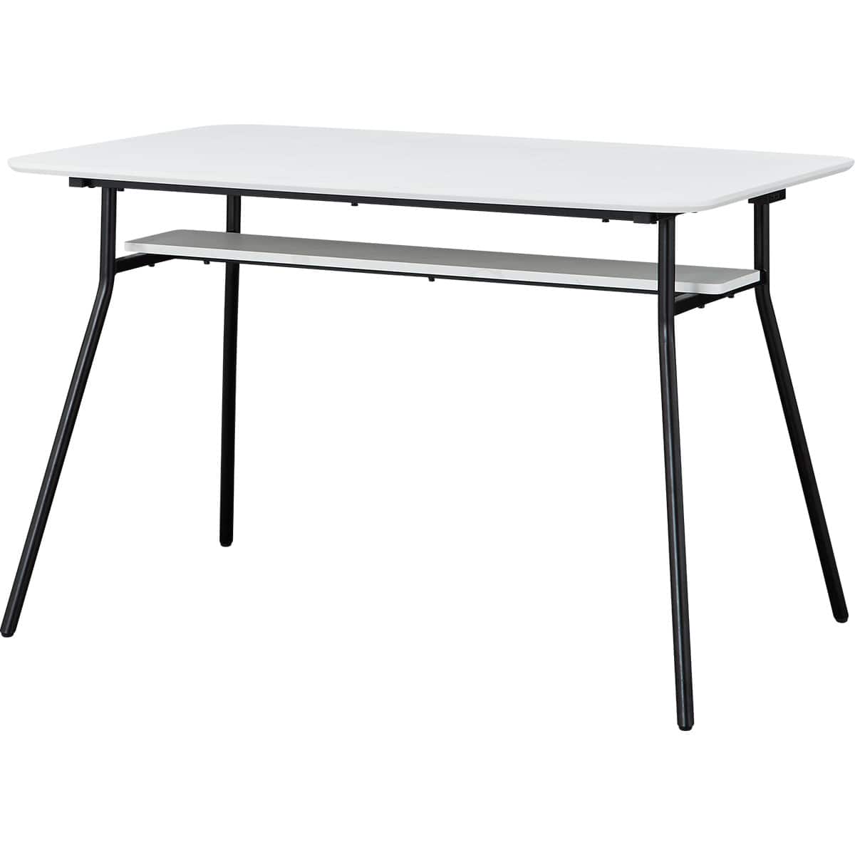 ハイタイプ】ダイニングテーブル 高さ75cm (ST025H 12080 棚・USB