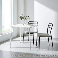【ハイタイプ】ダイニングテーブル 高さ75cm (OM004ｰ2H 80/80 WW/WH)