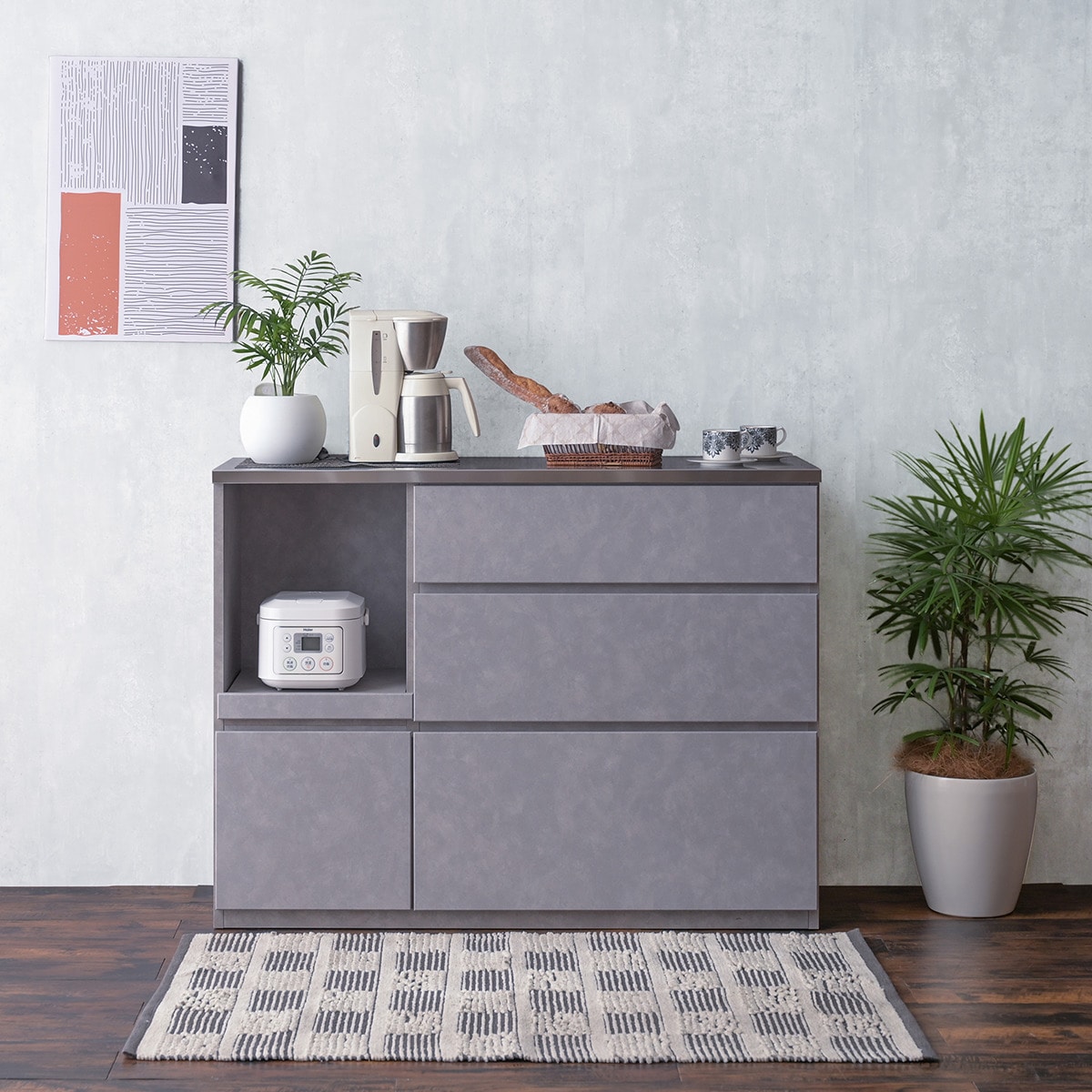 ステンレス天板キッチンカウンター(MC302K 120 GY) | ニトリネット