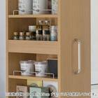 [棚7段] 頑丈すき間ワゴン (幅30×奥行55cm WH) 4枚目画像