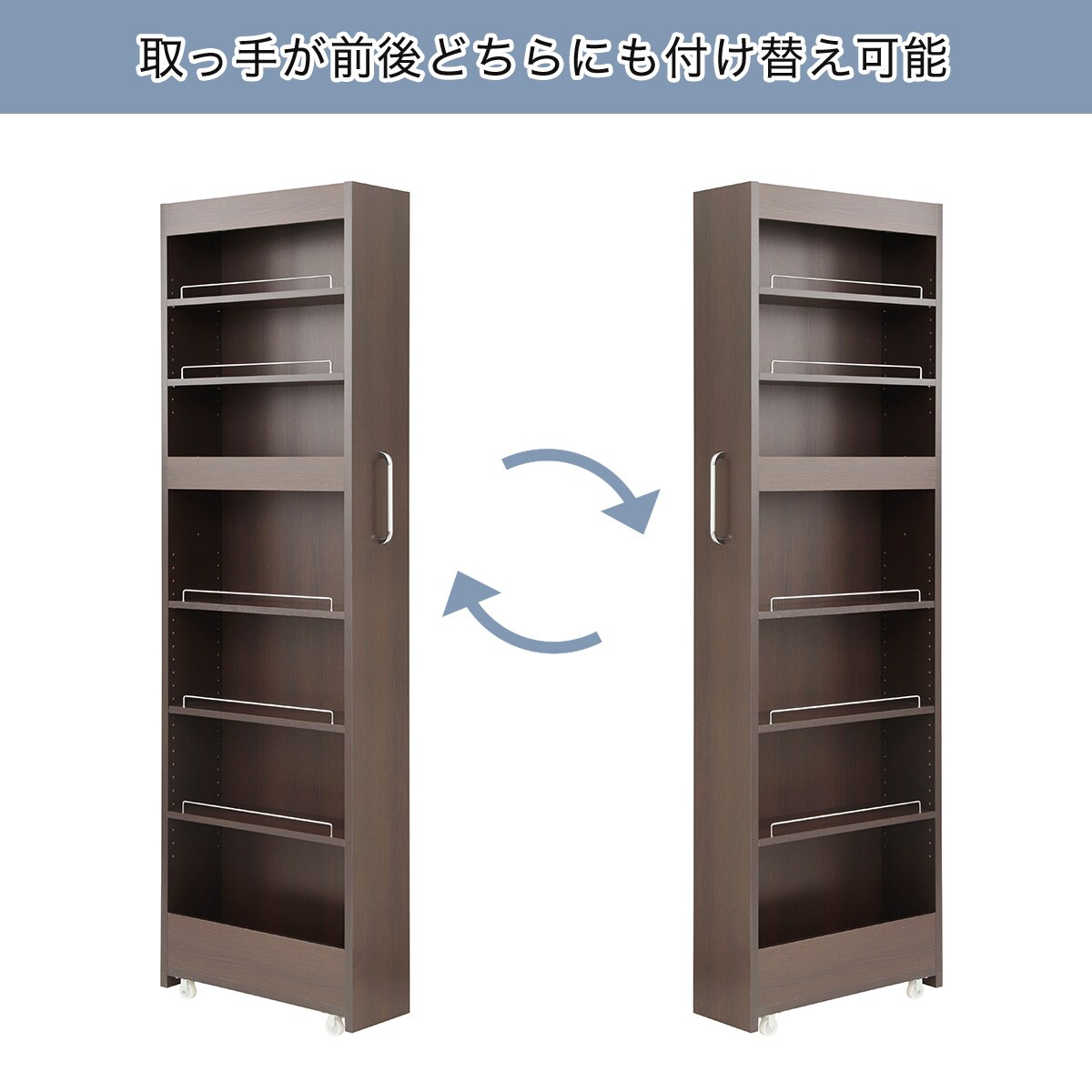 棚7段] 頑丈すき間ワゴン (幅28×奥行55cm DBR) | ニトリネット【公式