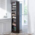 [棚9段] 頑丈すき間ワゴン (幅25×奥行55cm WH) 6枚目画像