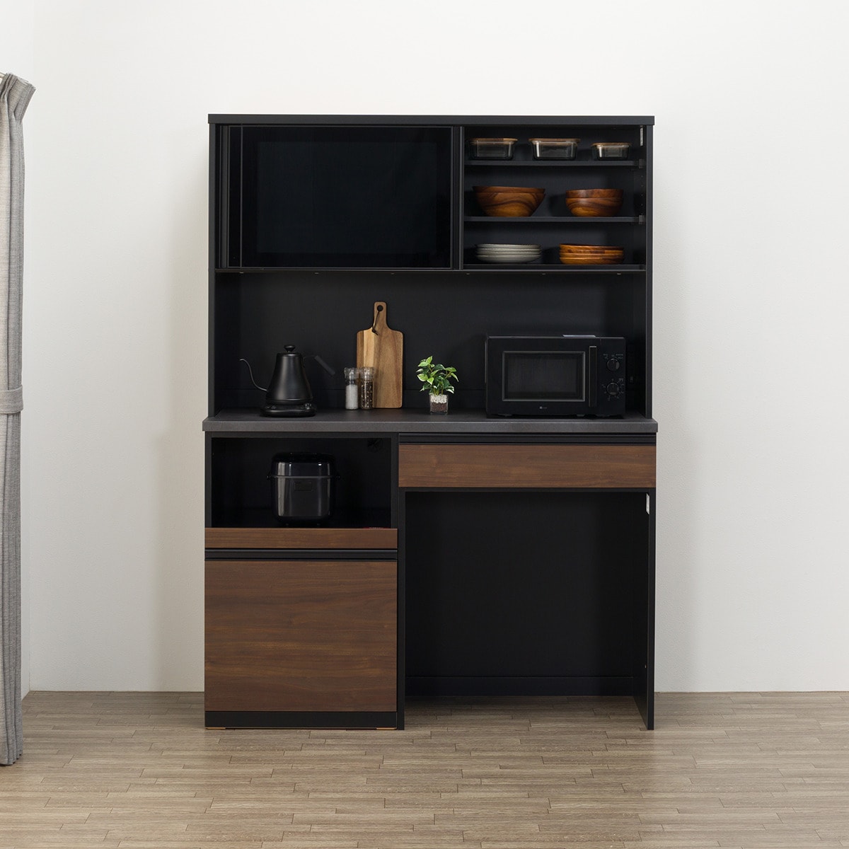 キッチンボード(リガーレ GL-140KB MBR/BK) | ニトリネット【公式