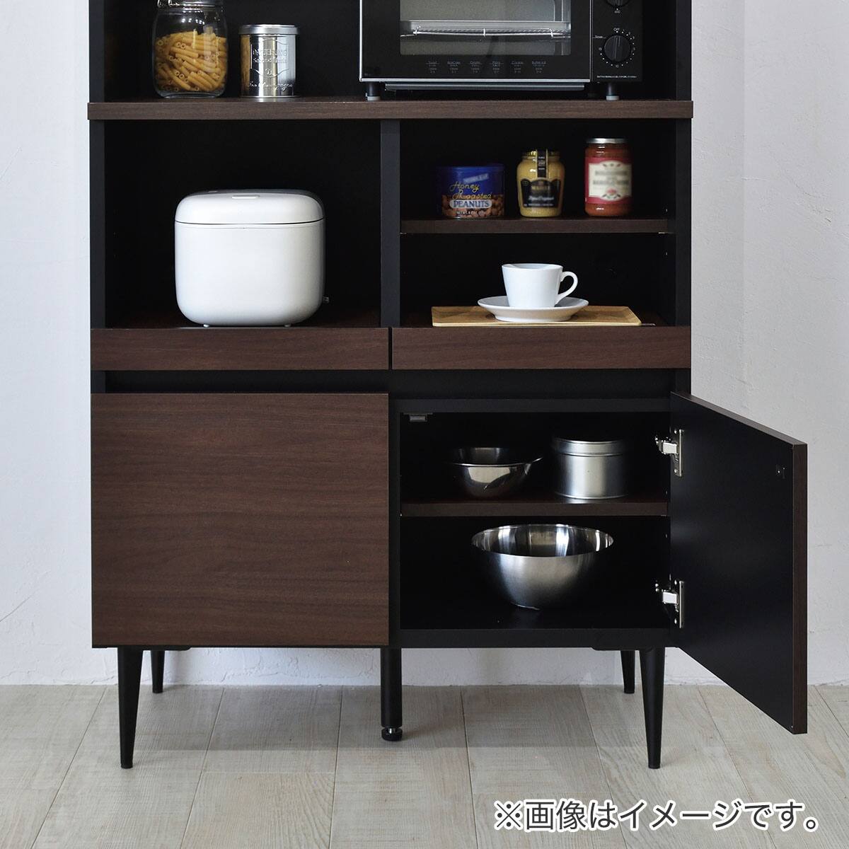 キッチンボード(SA01 80 BK) | ニトリネット【公式】 家具・インテリア通販
