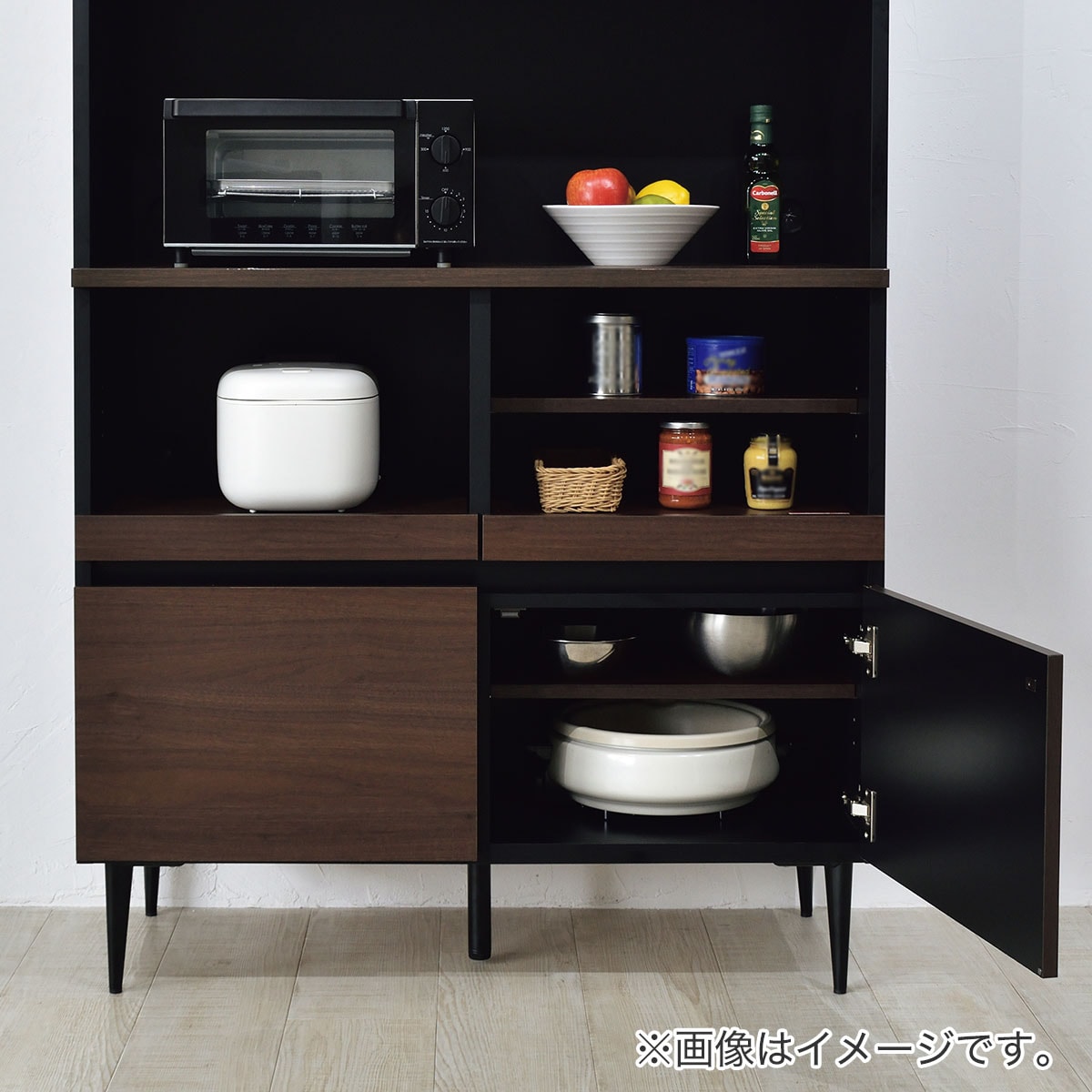 キッチンボード(SA01 100 BK) | ニトリネット【公式】 家具