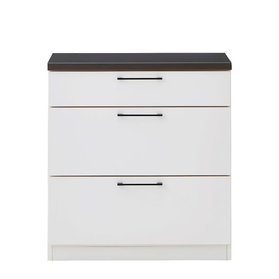 特殊鋼板天板カウンター (引き出し 80 WH) 1枚目画像