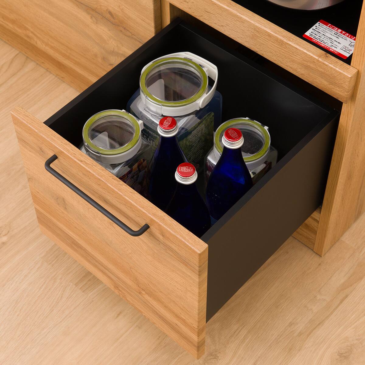 ステンレス天板のキッチンカウンター ソフトクローズタイプ(IM301