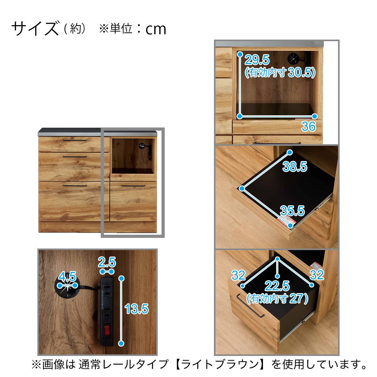 ステンレス天板のキッチンカウンター ソフトクローズタイプ(IM301