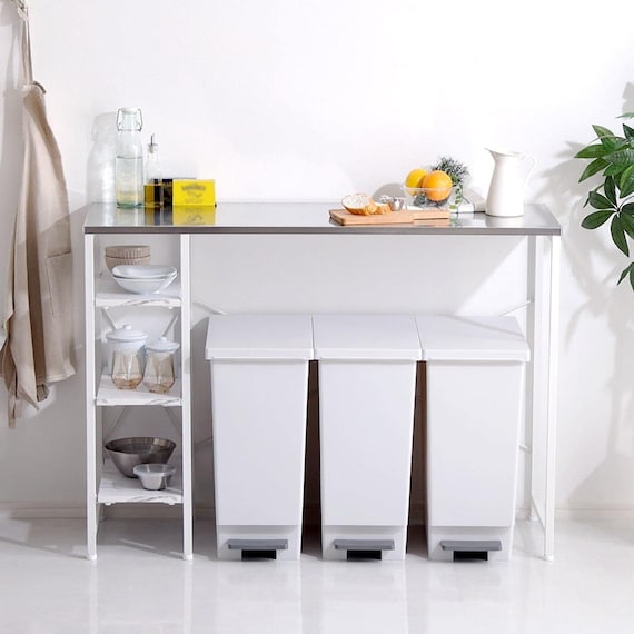 ステンレススチール天板 キッチンカウンター (WH) 1枚目画像