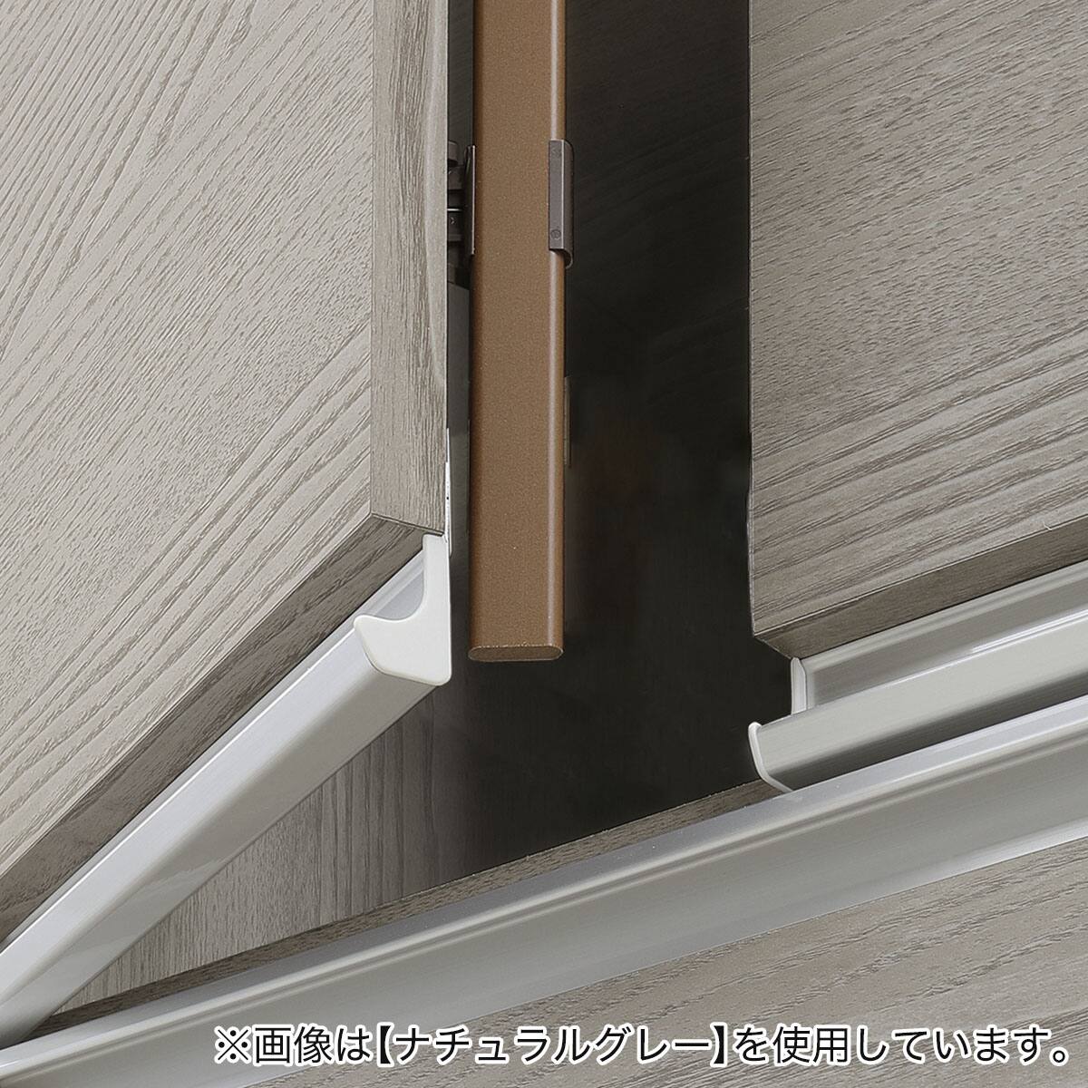 大型レンジも隠せる 見せない家電収納 ダスト＆レンジ (幅77.5cm NGY