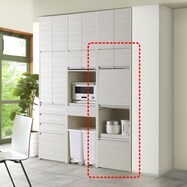 大型レンジも隠せる 見せない家電収納 レンジタイプ【期間限定価格:11/28~1/5まで】