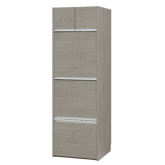 大型レンジも隠せる 見せない家電収納 レンジタイプ (幅57.5cm NGY) 1枚目画像