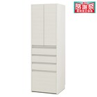 大型レンジも隠せる 見せない家電収納 食器収納 (幅57.5cm WW) 1枚目画像