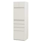 大型レンジも隠せる 見せない家電収納 引き出し&レンジ (幅57.5cm WW) 1枚目画像