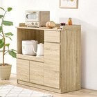 コンパクトキッチンカウンター (扉タイプ NA) 1枚目画像