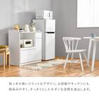 コンパクトキッチンカウンター (扉タイプ DBR) 4枚目画像