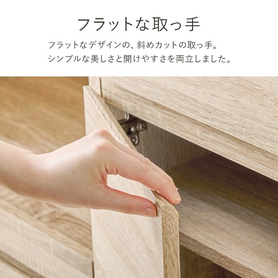 コンパクトキッチンカウンター (扉タイプ DBR) 11枚目画像