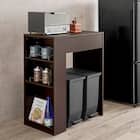 ゴミ箱が収まるカウンター (幅71cm DBR) 1枚目画像