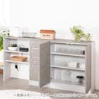 高さぴったり オーダーカウンター下収納 (扉タイプ 幅80×高さ100cm MWH) 7枚目画像