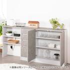 高さぴったり オーダーカウンター下収納 (扉タイプ 幅80×高さ72cm MGY) 7枚目画像