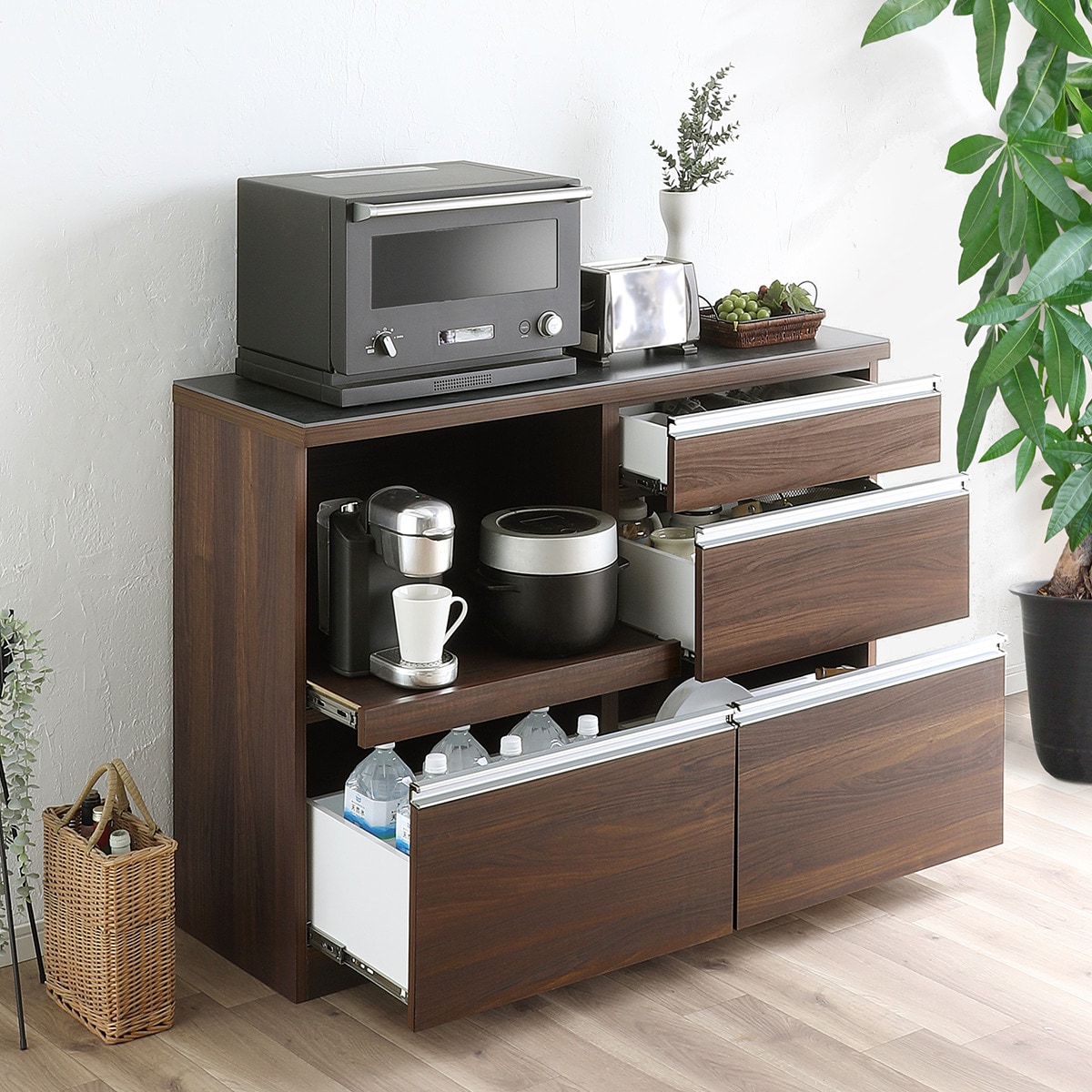 送料込み 120cmニトリキッチンカウンター ニトリ セラミック天板 両面